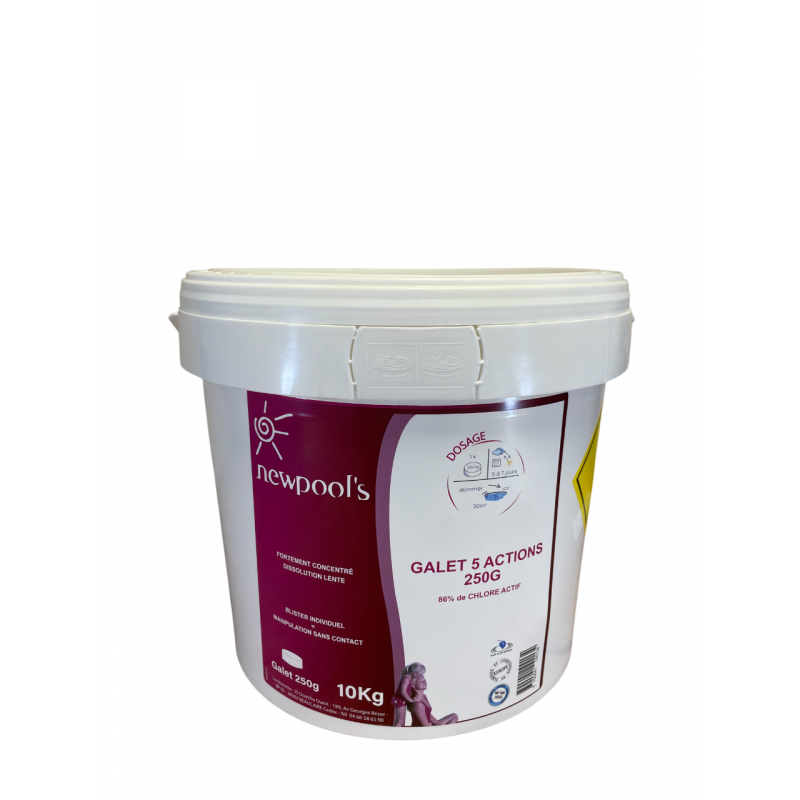 CHLORE 5 ACTIONS 250g - 10kg