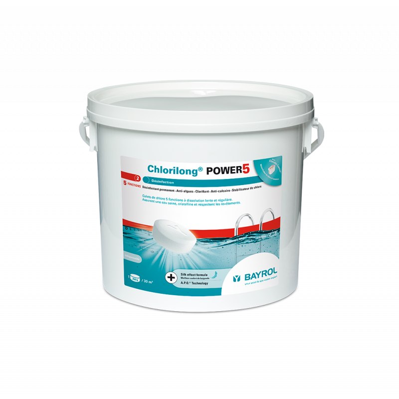 CHLORE POWER 5 BAYROL 250g - 5kg
