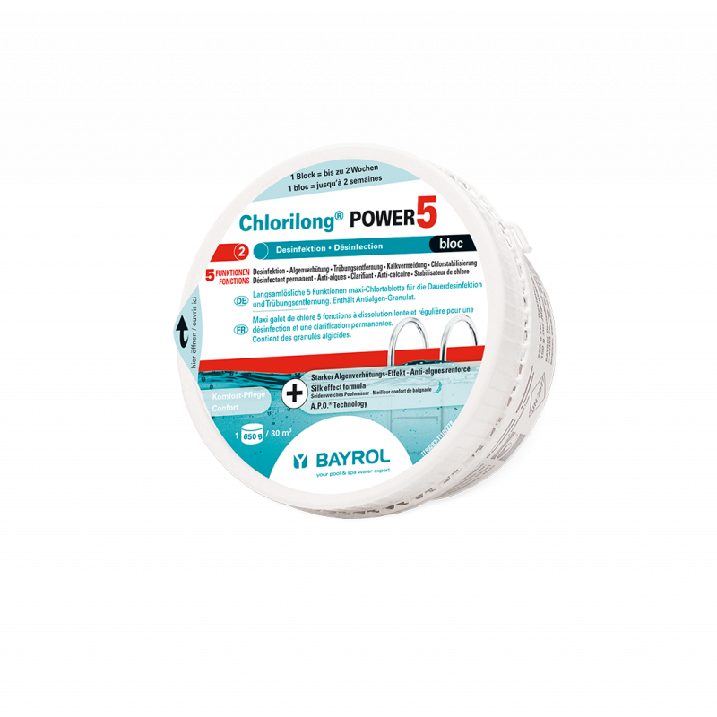 CHLORE POWER 5 BAYROL BLOC - 650g